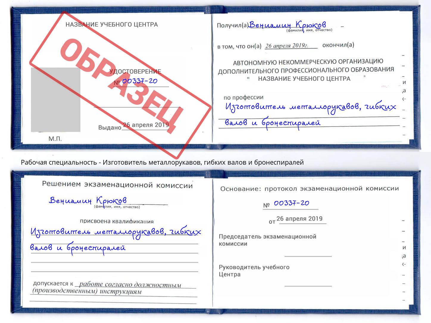 Изготовитель металлорукавов, гибких валов и бронеспиралей Артем